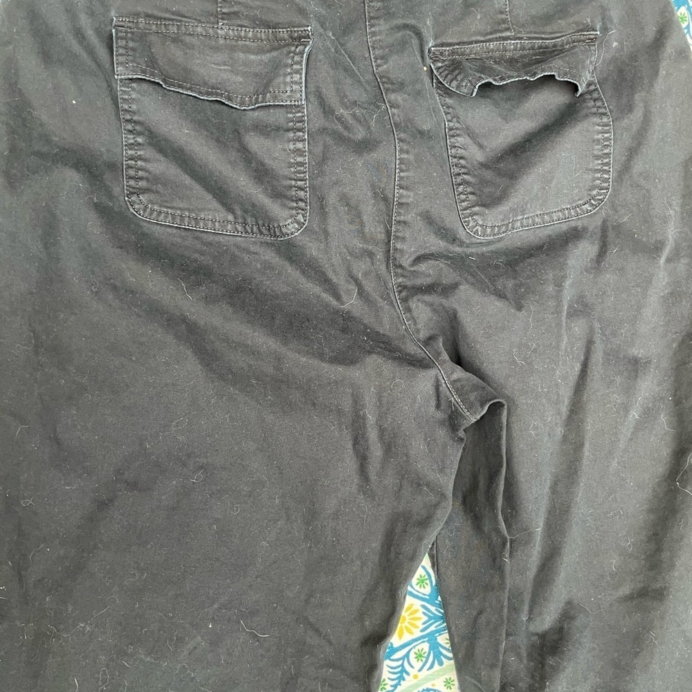 French Laundry Sport crapped, black cotton pants 16 - Picture 7 of 7